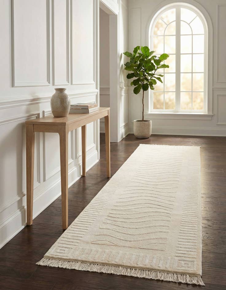 Detail image of 2' 11 x 9' 10  Hand Knotted Darya Wool Runner Rug