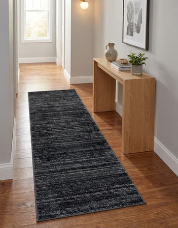 Jill Zarin Navy Blue Uptown Madison Avenue Runner Rug
