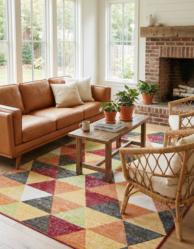 Detail image of  5' 3 x 8' Valencia Rug