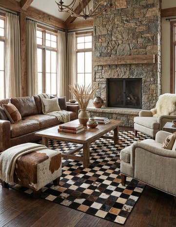 5' x 7' 10 Cowhide Rug