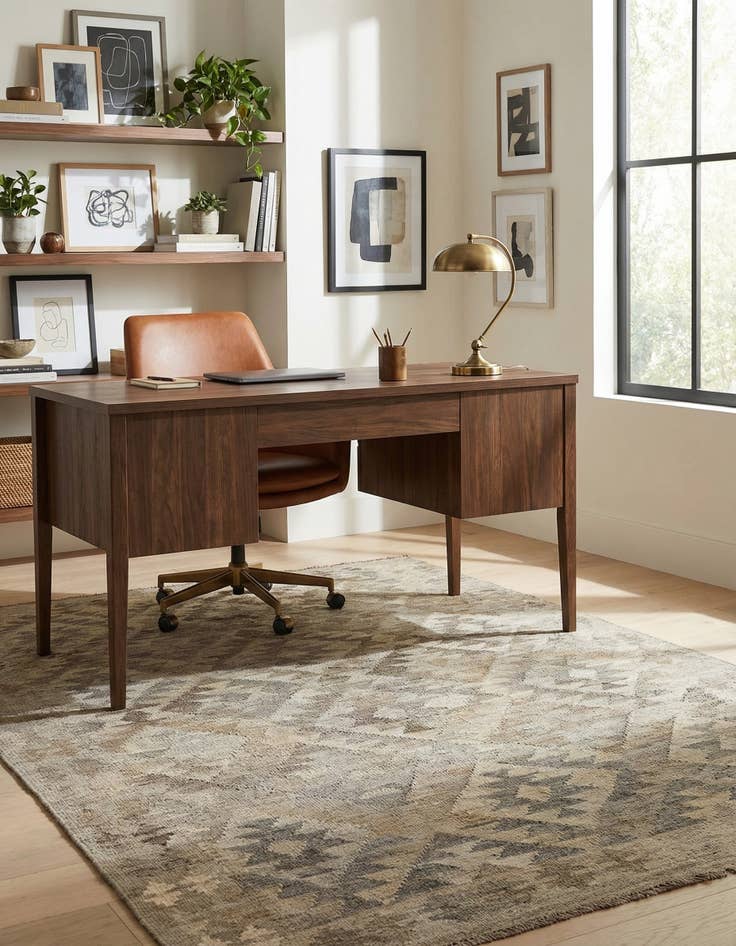 Detail image of 3' 10 x 6' 5  Hand Woven Kilim Maymana Wool Rug