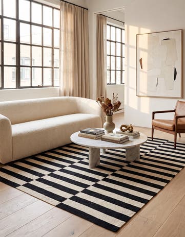 4' 2 x 5' 10 Hand Woven Kilim Modern Wool Rug