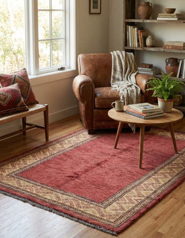 3' 2 x 5' 8 Hand Knotted Kashkuli Gabbeh Oriental Wool Rug