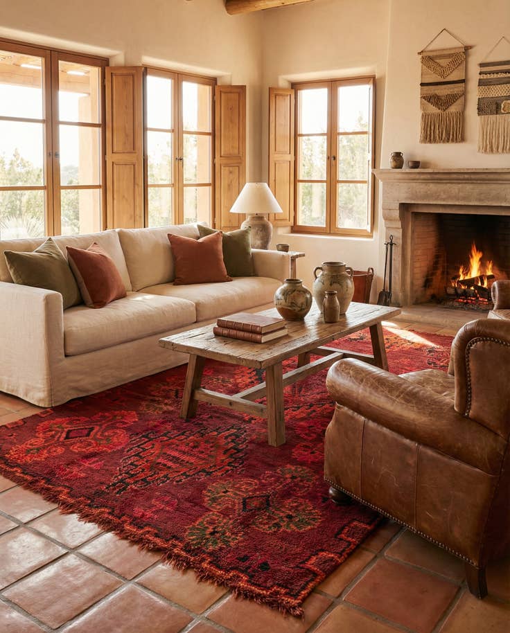 Detail image of 6' 2 x 11' Berber Rug