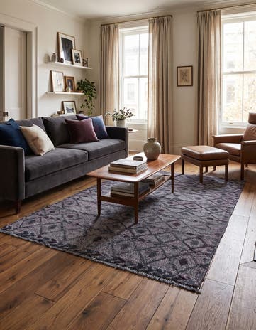 4' 4 x 6' 8 Hand Knotted Darya Wool Rug