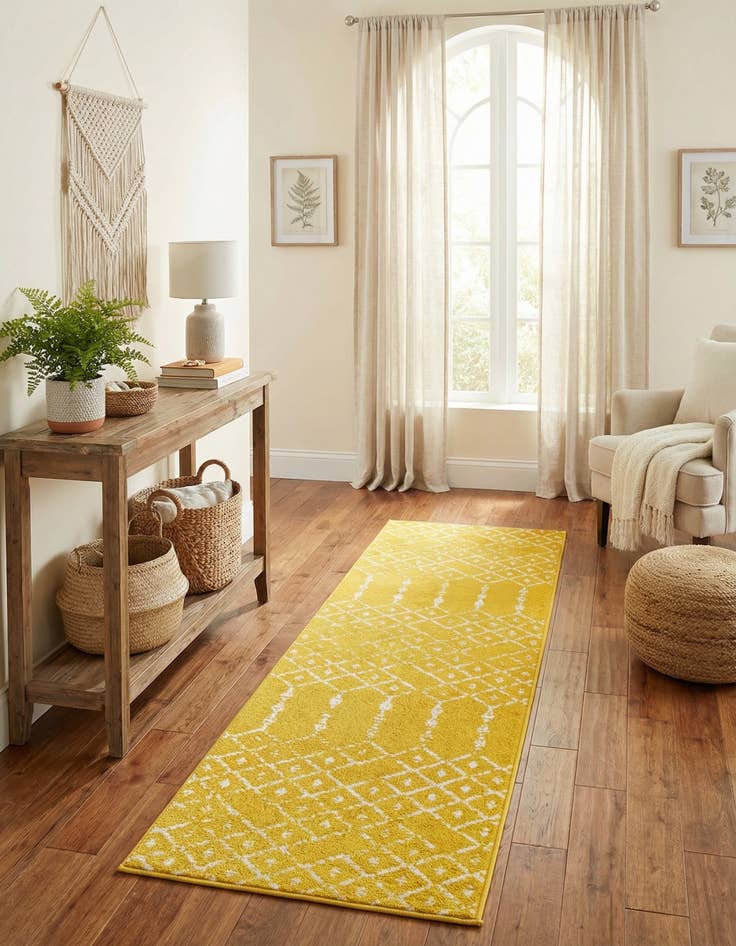 Detail image of 2' x 6' Paxon Trellis Runner Rug