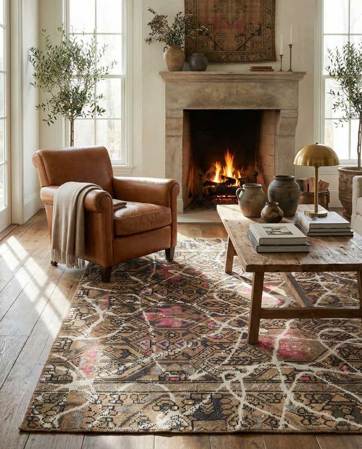 4' 2 x 6' Hand Knotted Ultra Vintage Persian Wool Rug