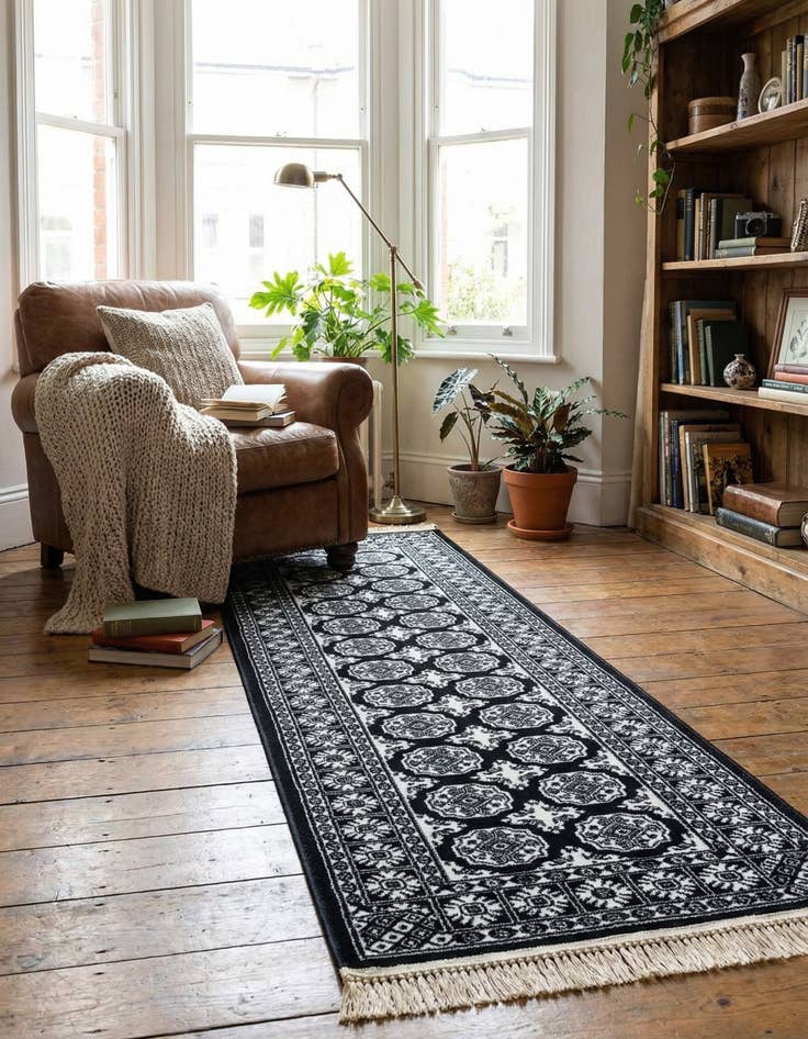 Detail image of 2' x 8' Bokhara Runner Rug