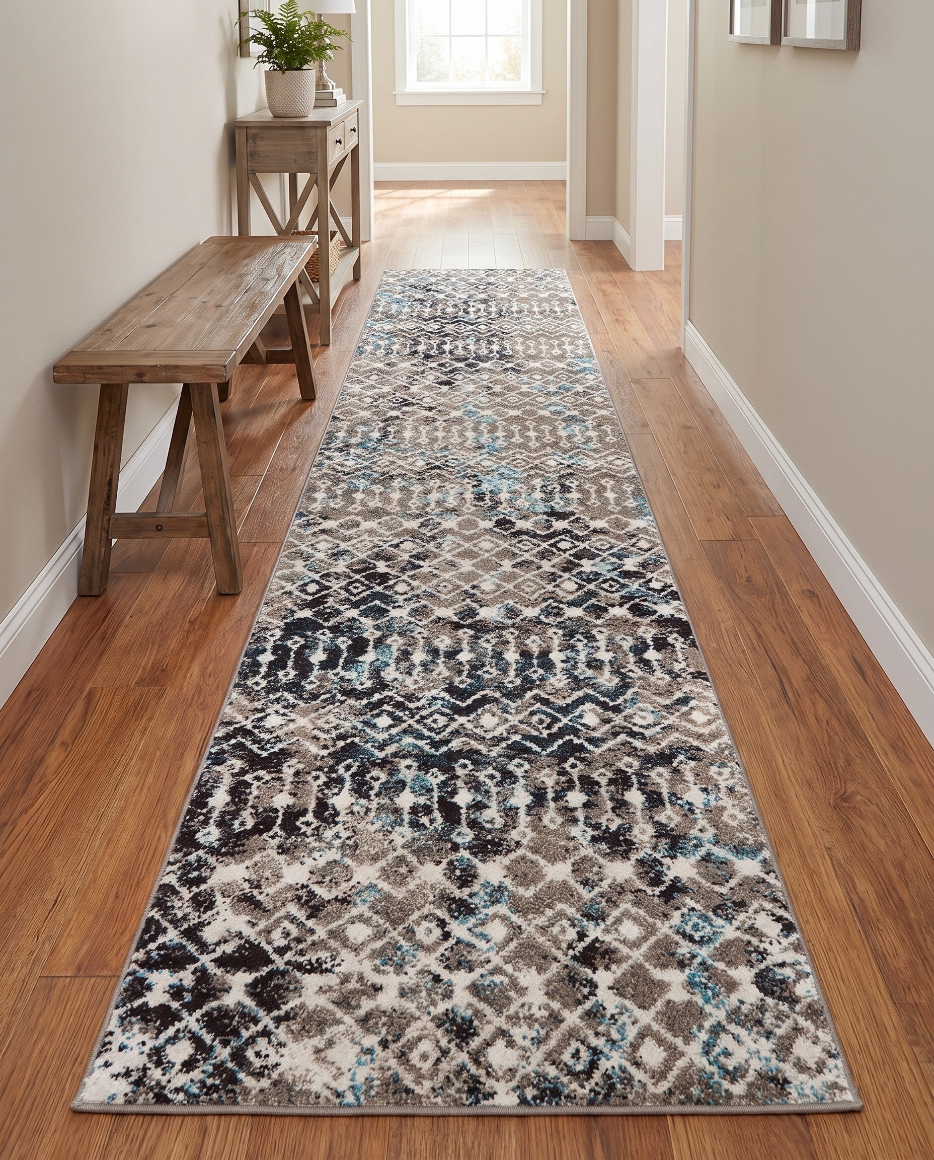 2' 7 x 12' Moroccan Trellis Runner Rug