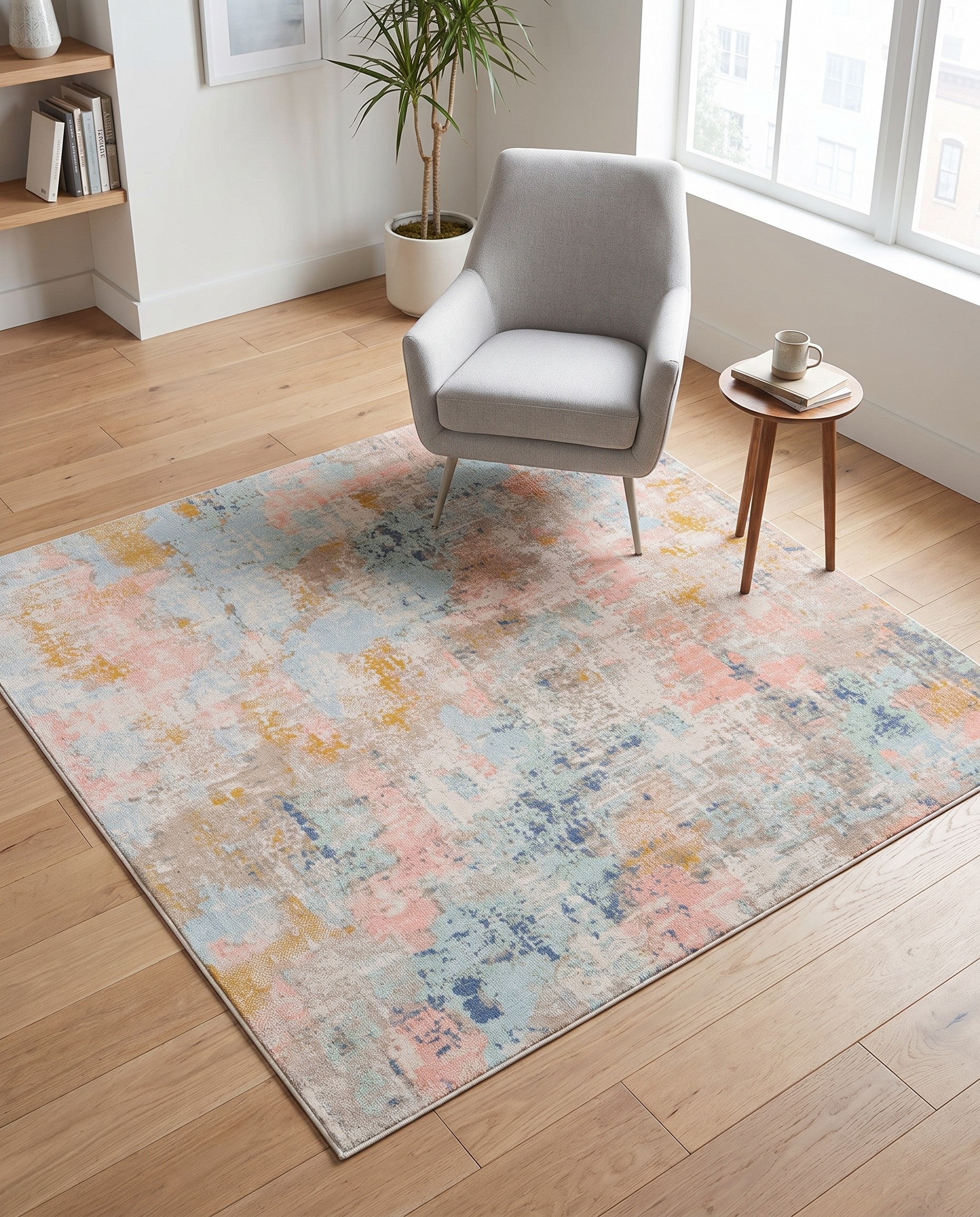 6' x 6' Lotus Square Rug