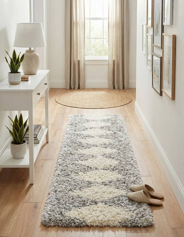 Detail image of 2' x 8' Infinity Shag Runner Rug
