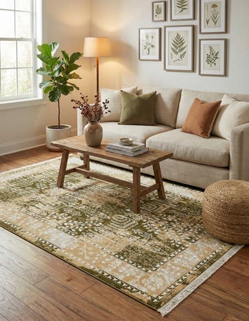 4' x 6' Nain Design Rug