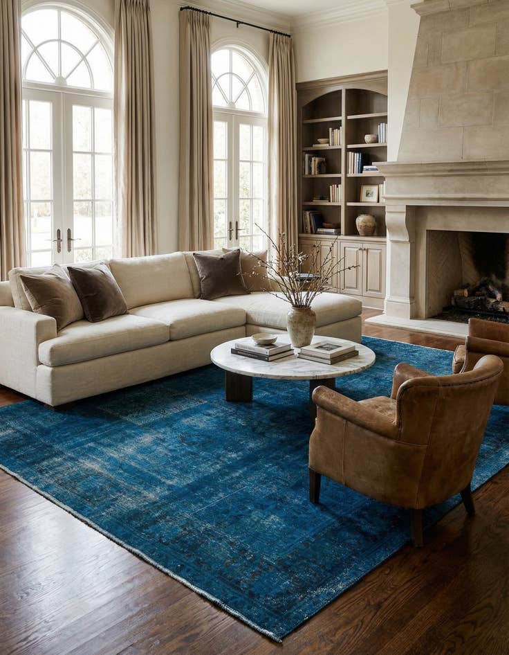 Detail image of 10' x 13' Hand Knotted Ultra Vintage Persian Wool Rug