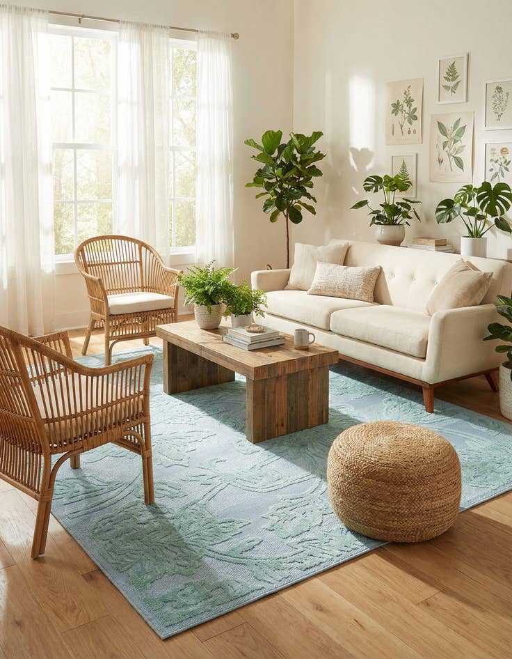 Detail image of 7' 10 x 10'  Washable Aruba Indoor / Outdoor Rug