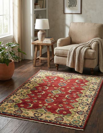 2' 9 x 4' Hand Knotted Kazak Rug