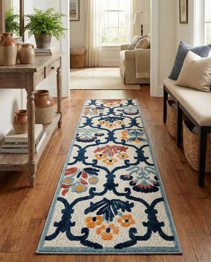Detail image of 2' x 10' Easy-Clean Belize Indoor / Outdoor Runner Rug