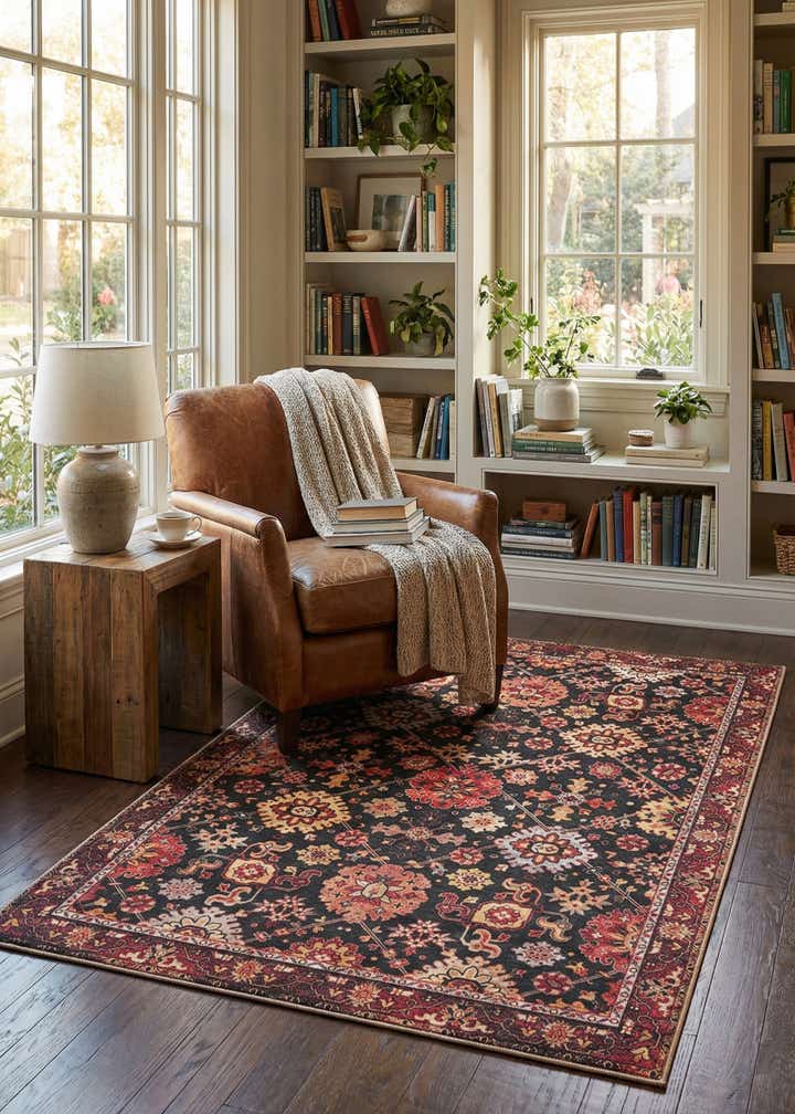 5' 1 x 8' Washable Timeless Rug