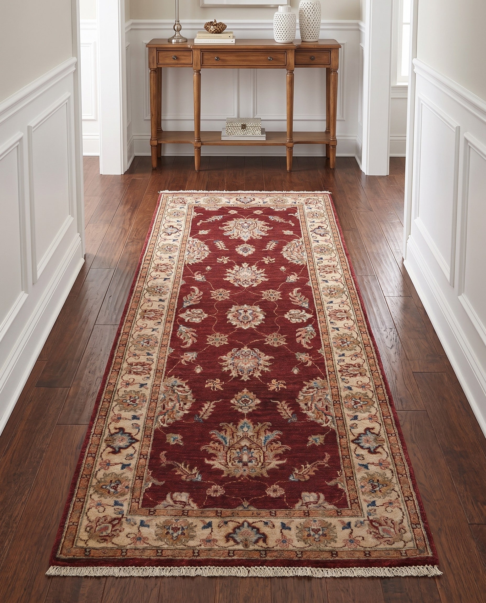 2' 10 x 6' 8 Hand Knotted Ariana Ziegler Runner Rug