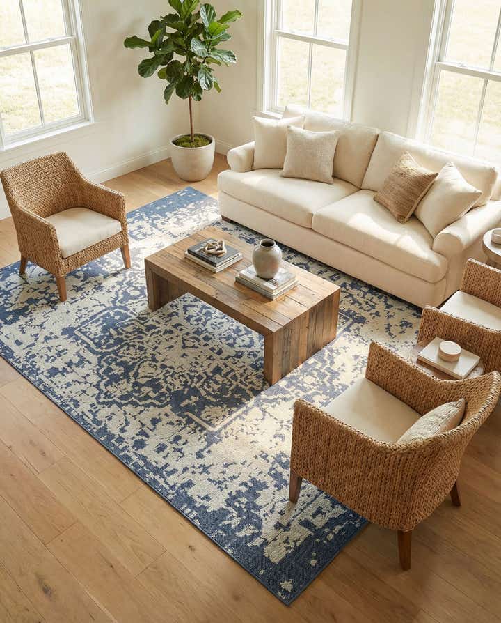 10' x 14' 1 Easy-Clean Traditional Indoor / Outdoor Rug