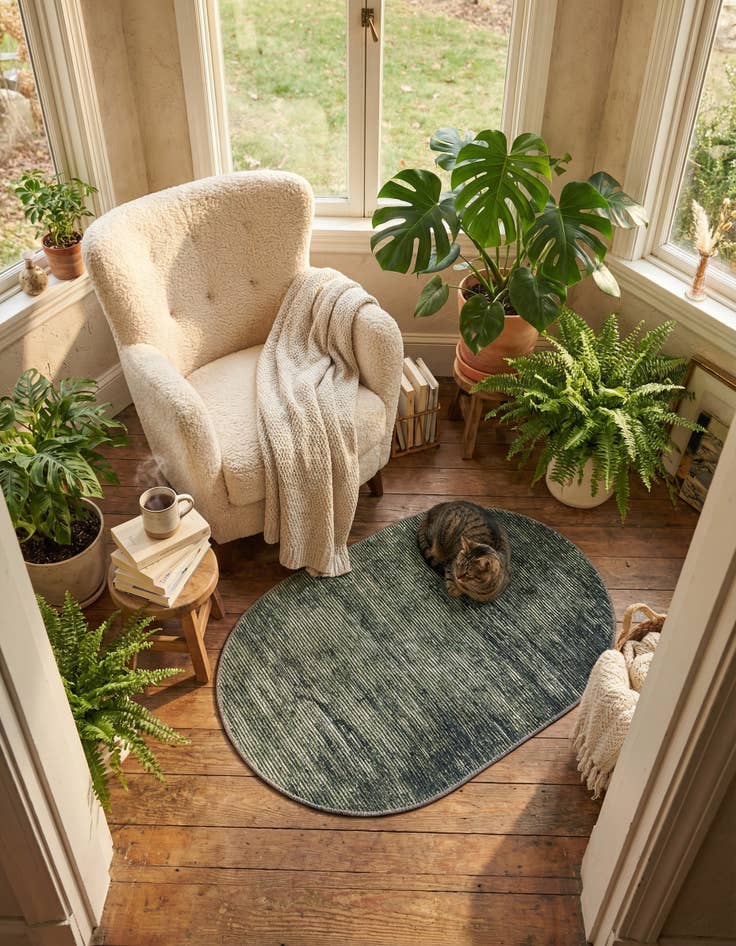 Detail image of  2' x 3' Asha Oval Rug