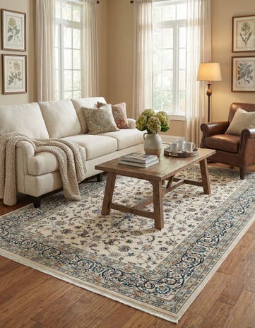 Ivory Nain Design Rug