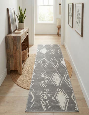 Jill Zarin Gray Uptown Carnegie Hill Runner Rug
