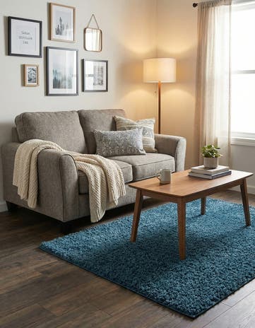 3' 3 x 5' 3 Comfort Solid Shag Rug