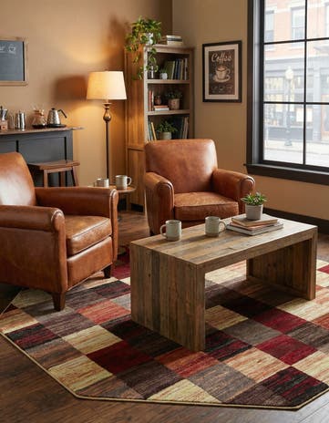 Cafe Octagon Rug