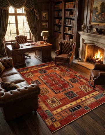 5' 10 x 8' 5 Luribaft Wool Rug