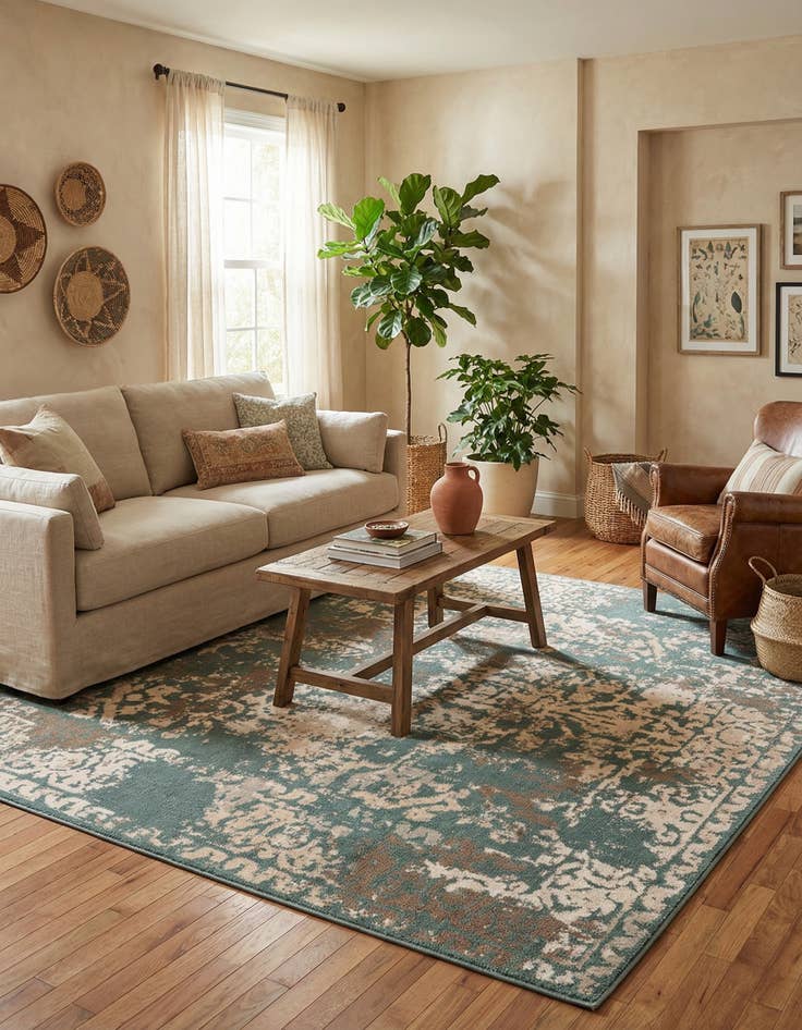 Detail image of 8' x 8' Sahara Square Rug