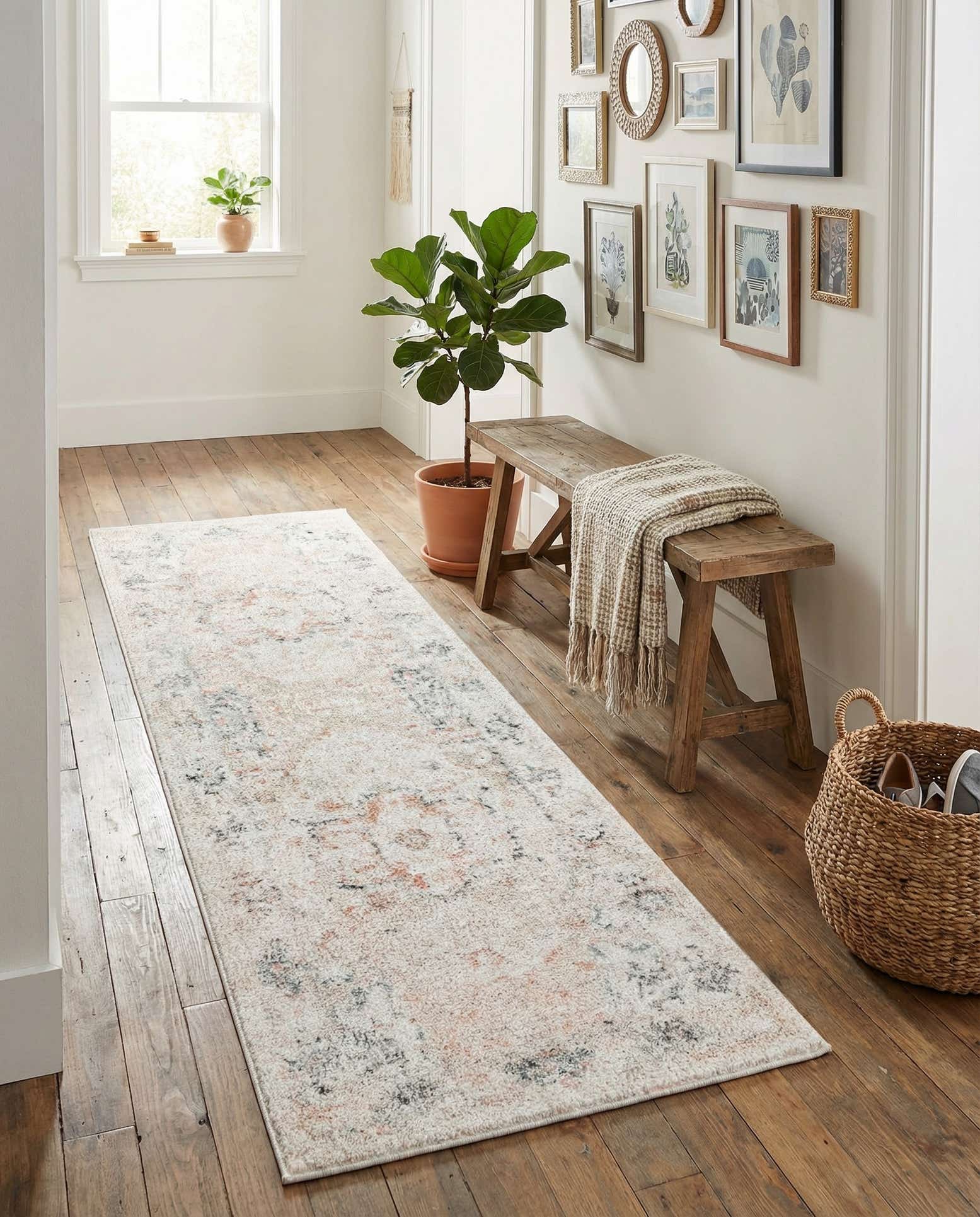 60cm x 185cm Madeline Vintage Loper Vloerkleed