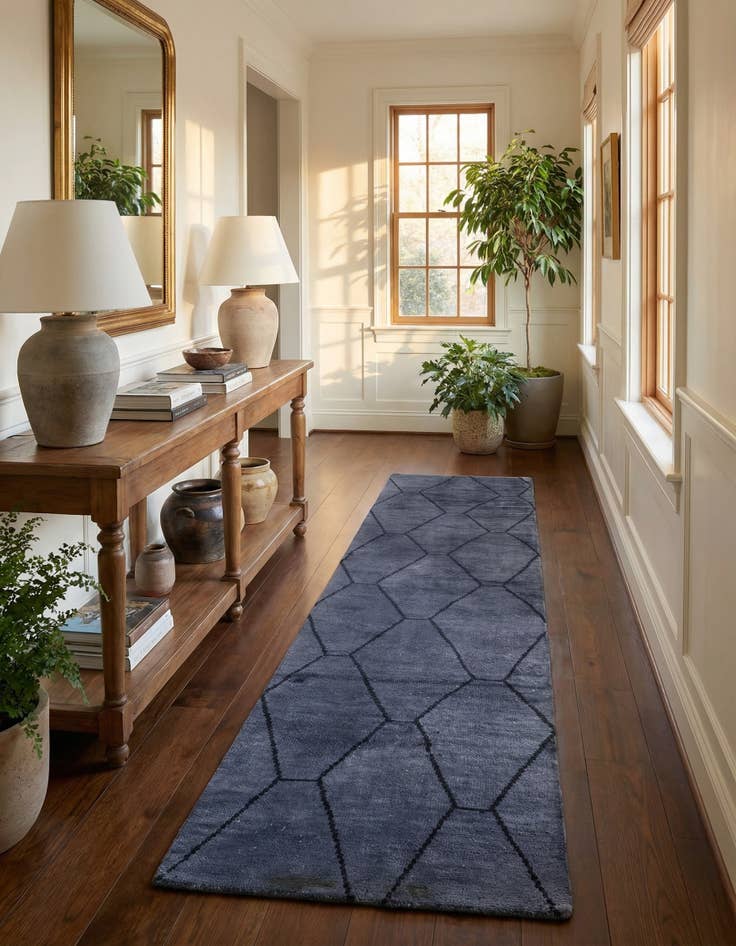 Detail image of 2' 6 x 14' 1  Hand Knotted Moroccan Wool Runner Rug