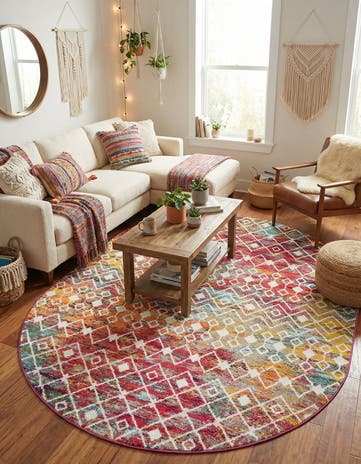 Moroccan Trellis Oval Rug