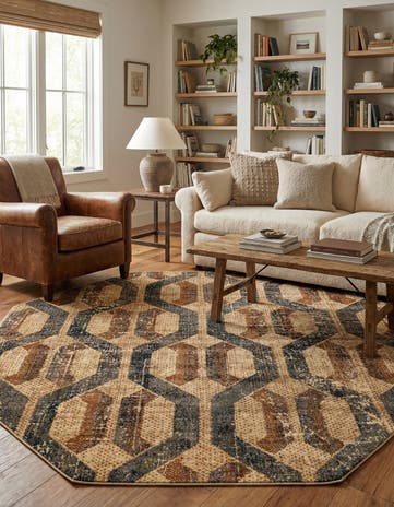 8' x 8' Saturn Octagon Rug