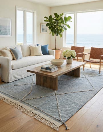 5' 3 x 8' 5 Hand Knotted Darya Wool Rug