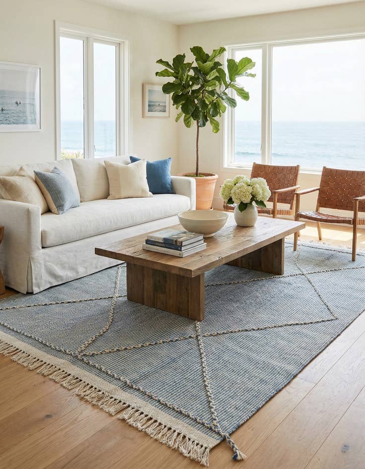 Detail image of 5' 3 x 8' 5  Hand Knotted Darya Wool Rug