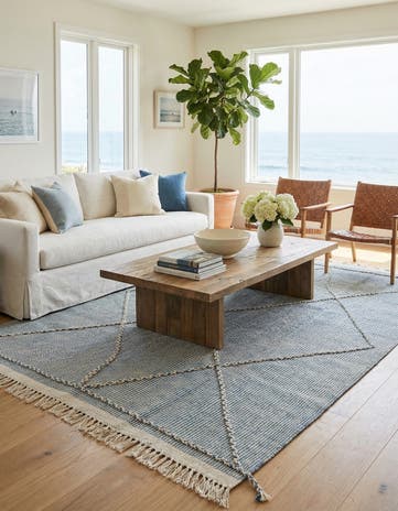 5' 3 x 8' 5 Hand Knotted Darya Wool Rug