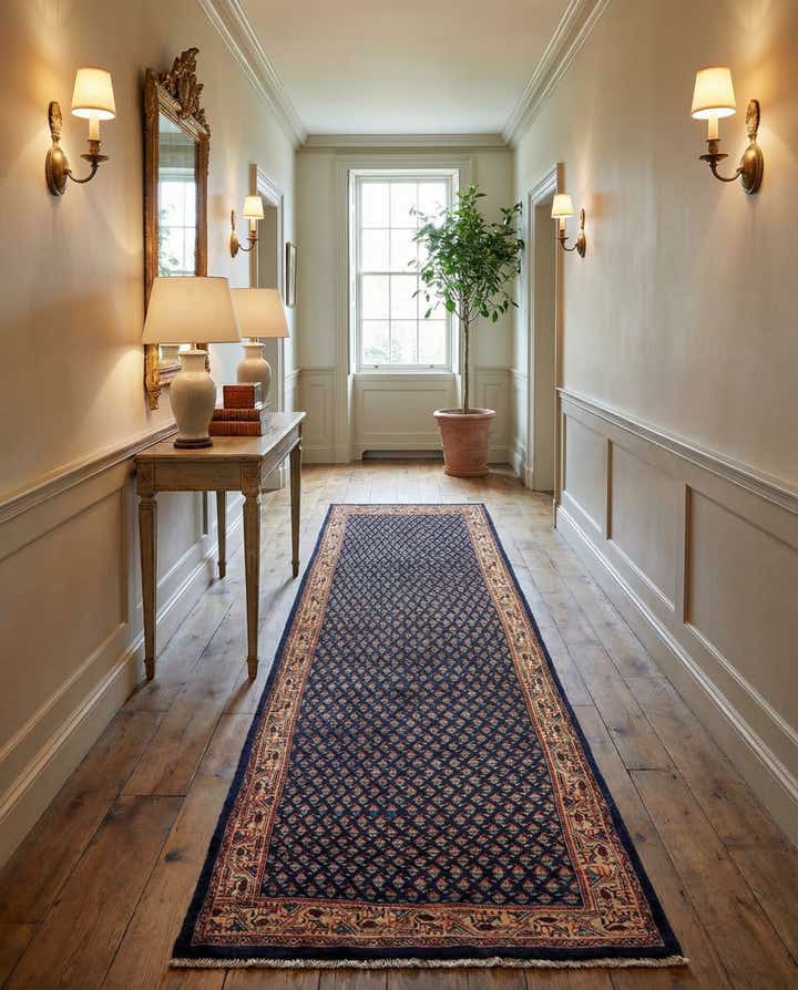 3' 7 x 11' 5 Hamedan Wool Runner Rug