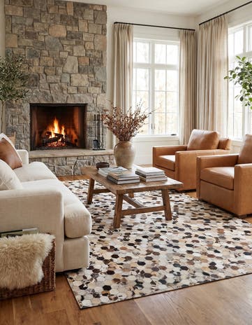 5' 2 x 8' Cowhide Rug