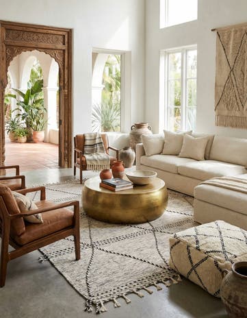 9' x 12' 10 Hand Knotted Moroccan Wool Rug