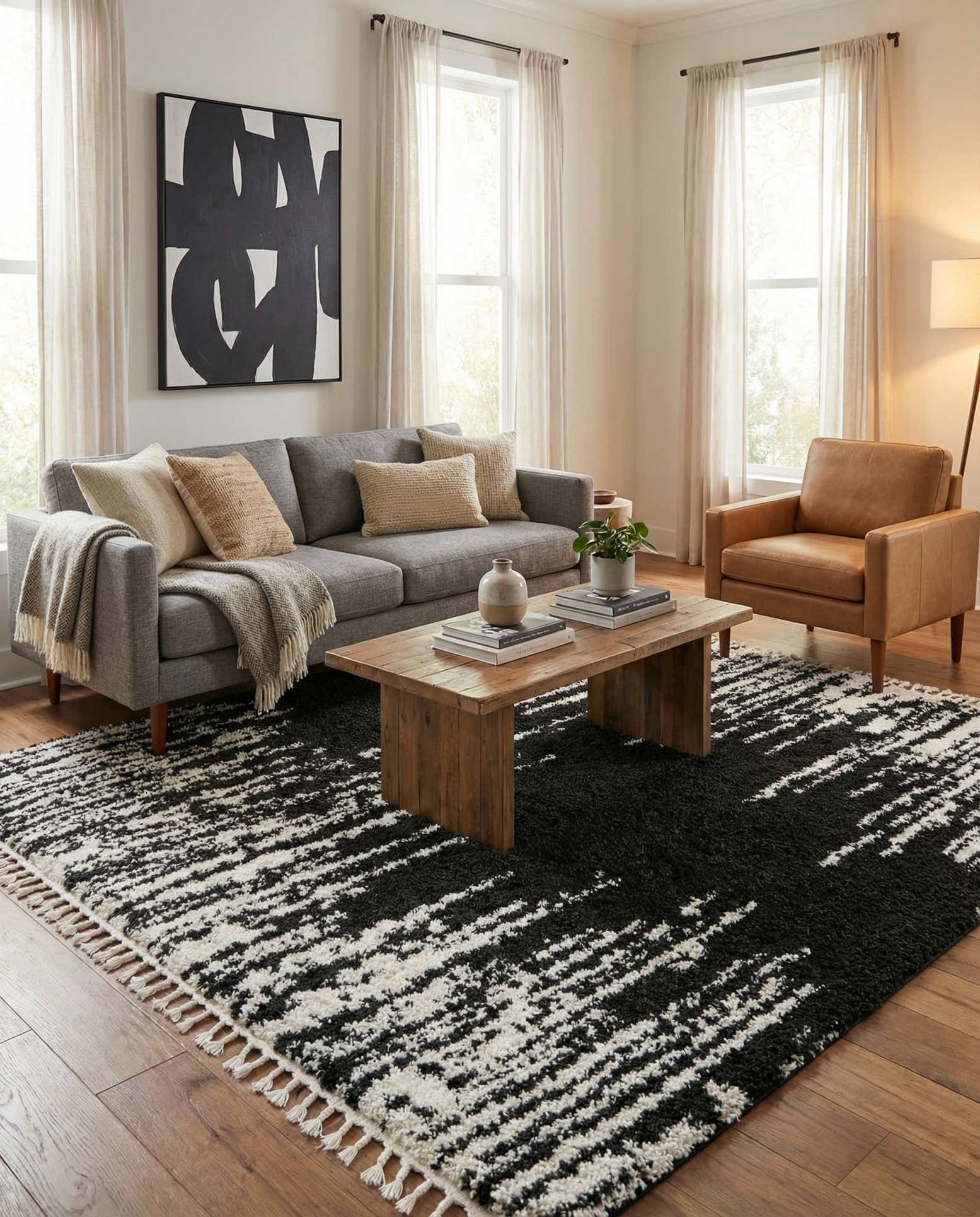 7' 10 x 7' 10 Serenity Shag Square Rug