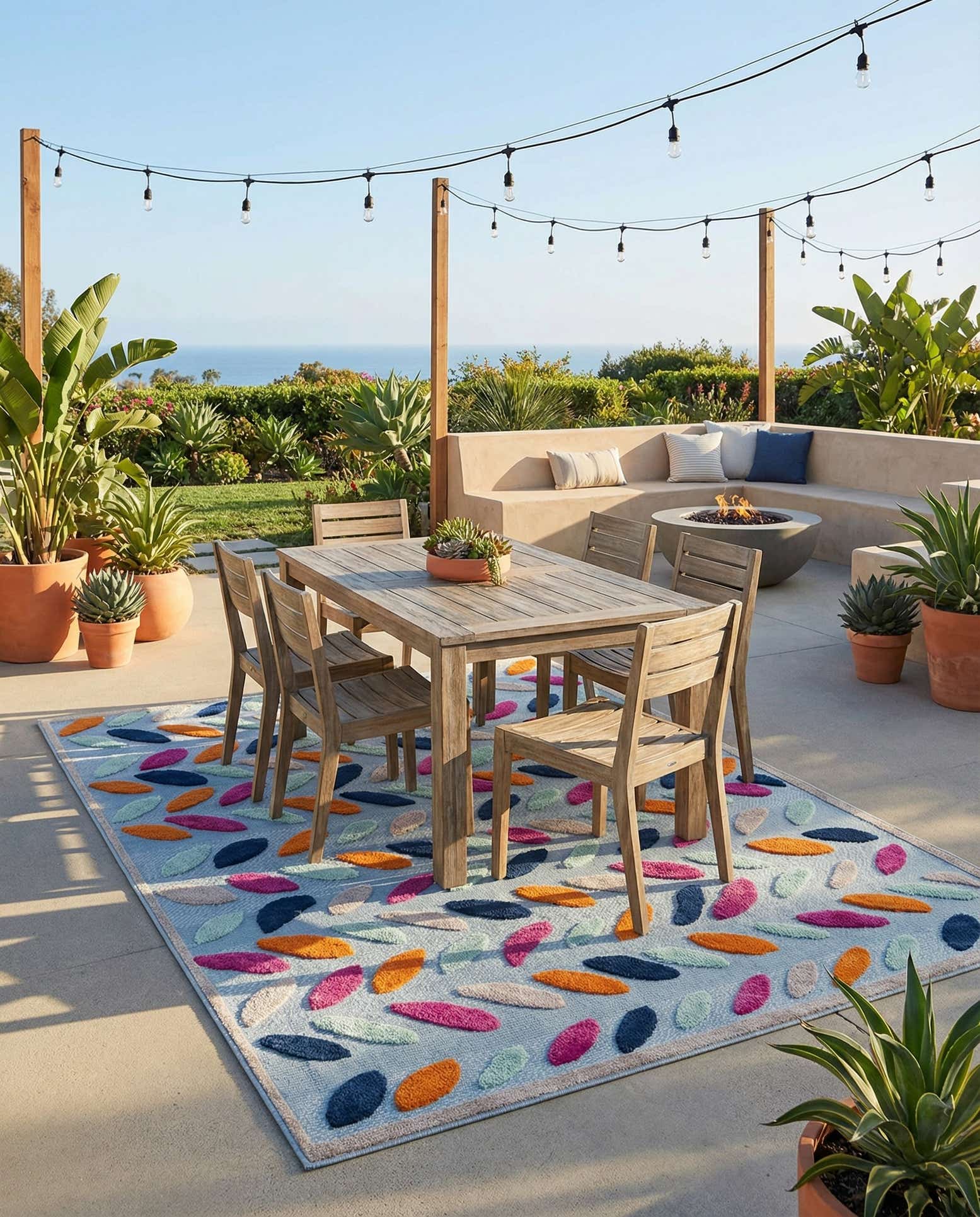 6' x 9' Easy-Clean Aruba Indoor / Outdoor Rug