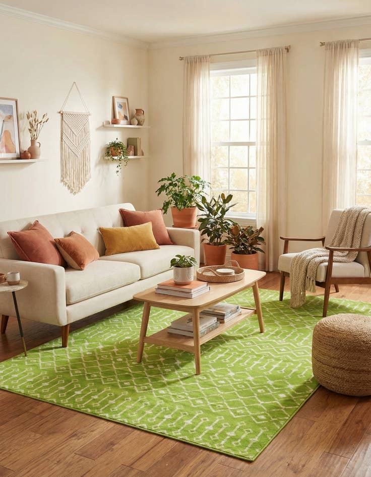 Detail image of 7' x 10' Kasbah Trellis Rug