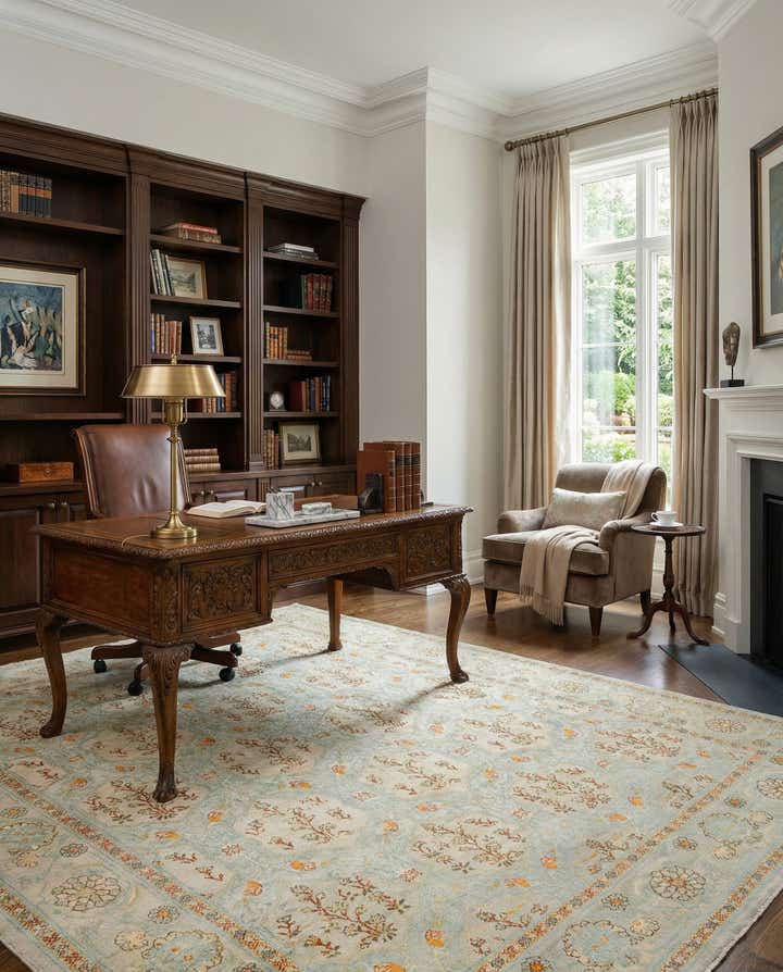 10' x 13' 11 Hand Knotted Kundan Rug