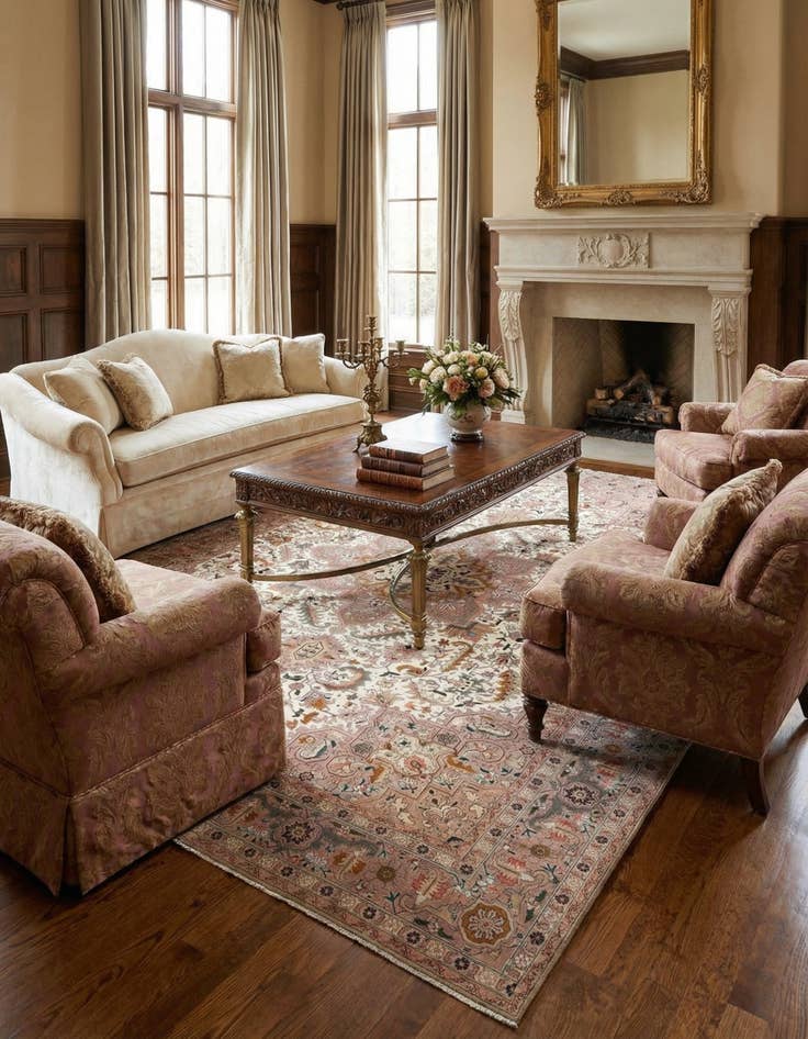 Detail image of 6' 8 x 10' 2 Tabriz Rug