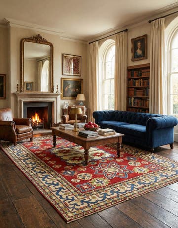 6' 6 x 9' 10 Hand Knotted Kazak Oriental Rug