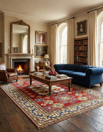 6' 6 x 9' 10 Hand Knotted Kazak Oriental Rug