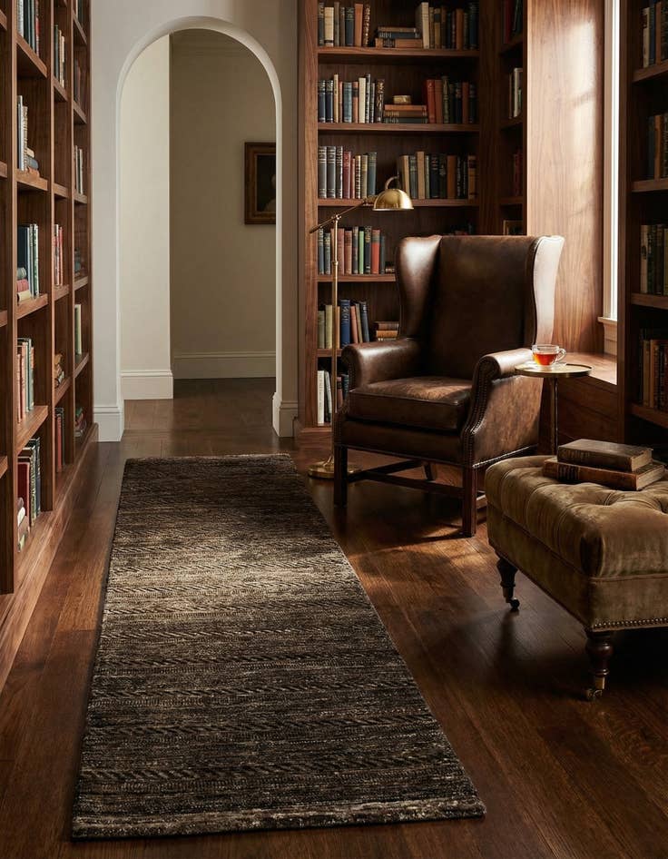 Detail image of 2' 7 x 8' Juma Wool Runner Rug