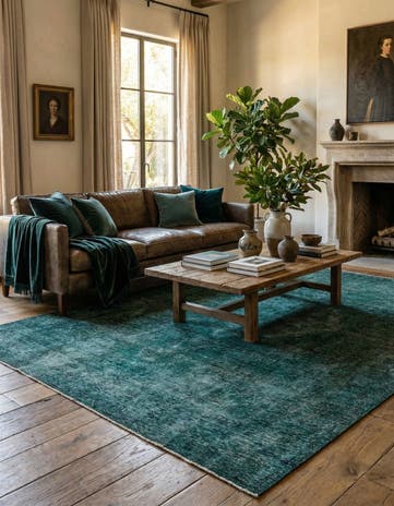 6' 7 x 9' 8 Hand Knotted Ultra Vintage Persian Wool Rug