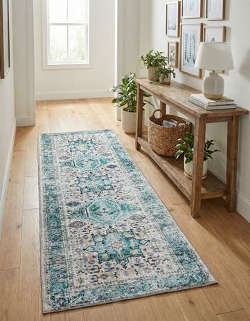 2' x 5' Washable Yara Runner Rug